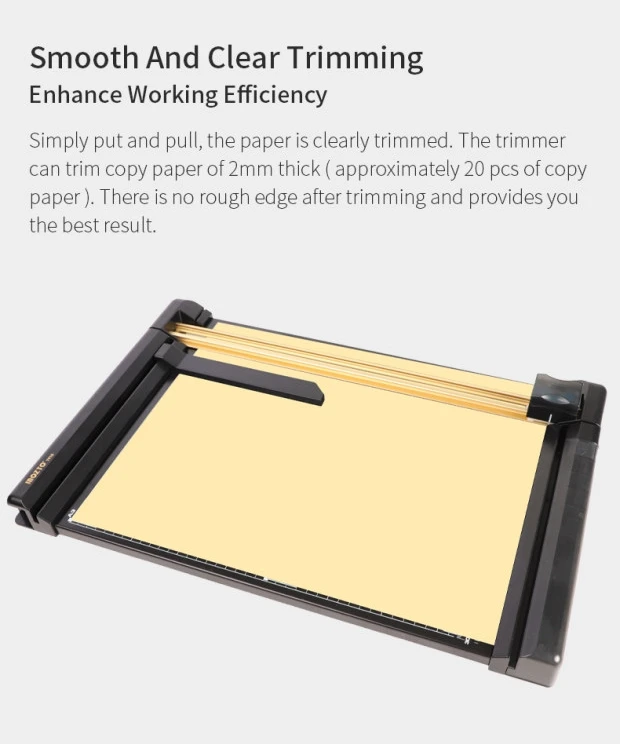 Functional And Convenient Office Use Paper Cutter Manual Safety Rotary A3 Paper Trimmer