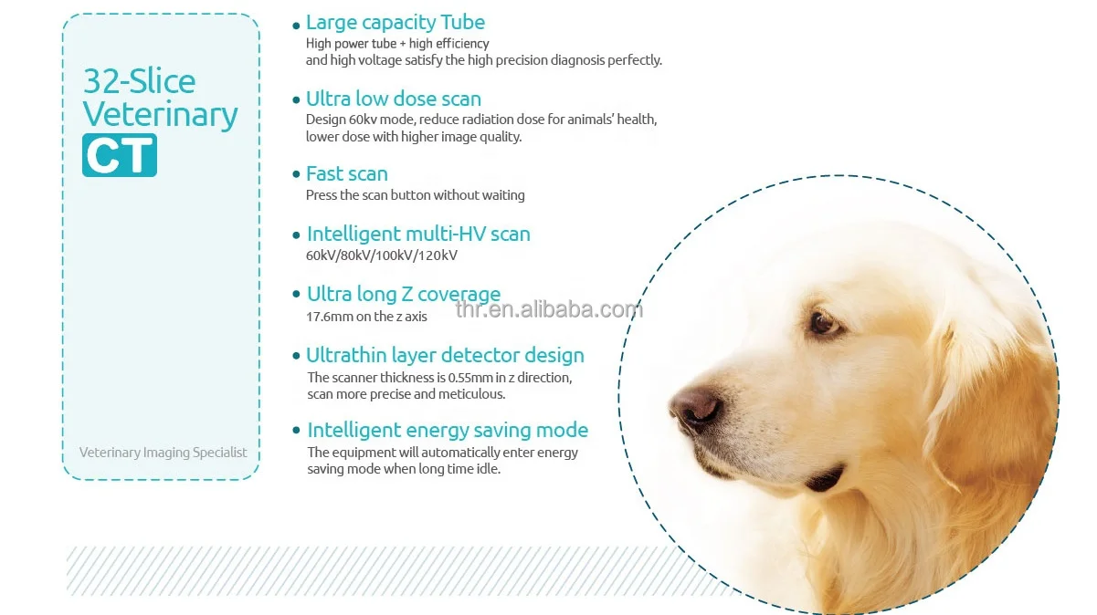 Veterinary Cat CT Scan Machine Medical Radiology Equipment 32 Slice Vet Dog Pet CT System Analyzer