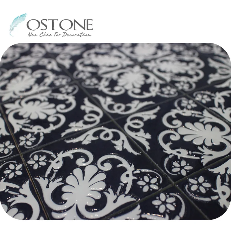 Manufacture China Flower Pattern Ceramic Decorative Floor Tile For Living Room