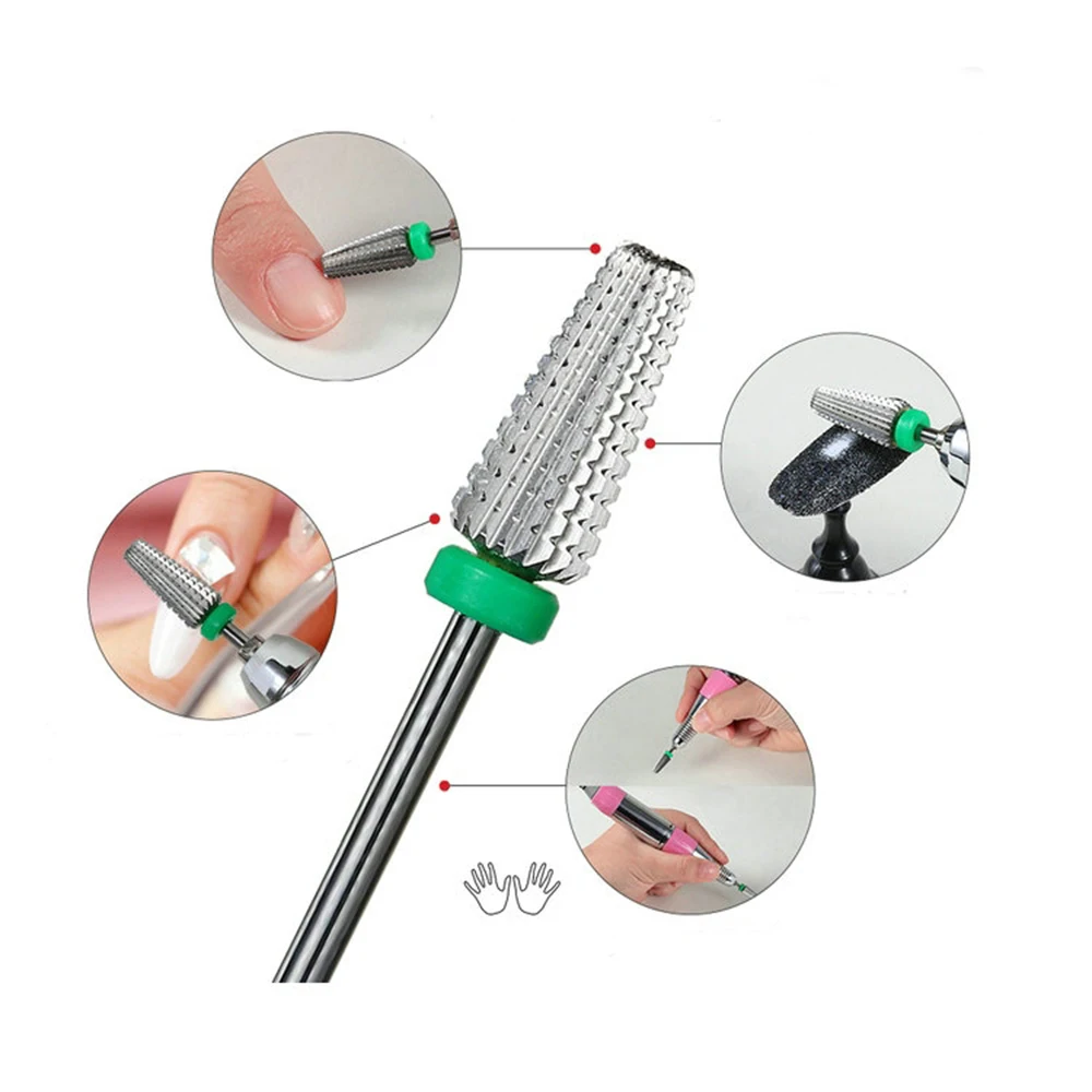 Аппарат маникюрный Электрический 5 в 1 с аксессуарами, фрезер из карбида вольфрама для нейл-арта