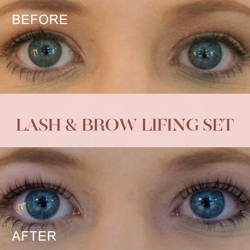 Kit lash lifting 4 In 1 Without thioglycolic acid eyelash lifting new formula premium tool perming lashes and brow lifting kit