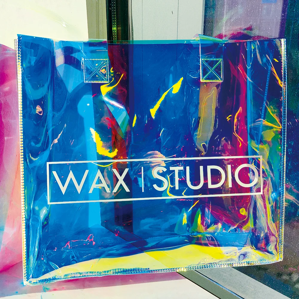 Fashion Sports Hologram PVC Beach Tote Bag 2024 Clear Laser Handbag Transparent Holographic Iridescent Shopping Bags