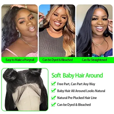 Cheap Wholesale 150% Density  Raw  Virgin India  Body Wave Hair 13x4 Transparent Lace Front Wigs for Black Women Human Hair Wigs