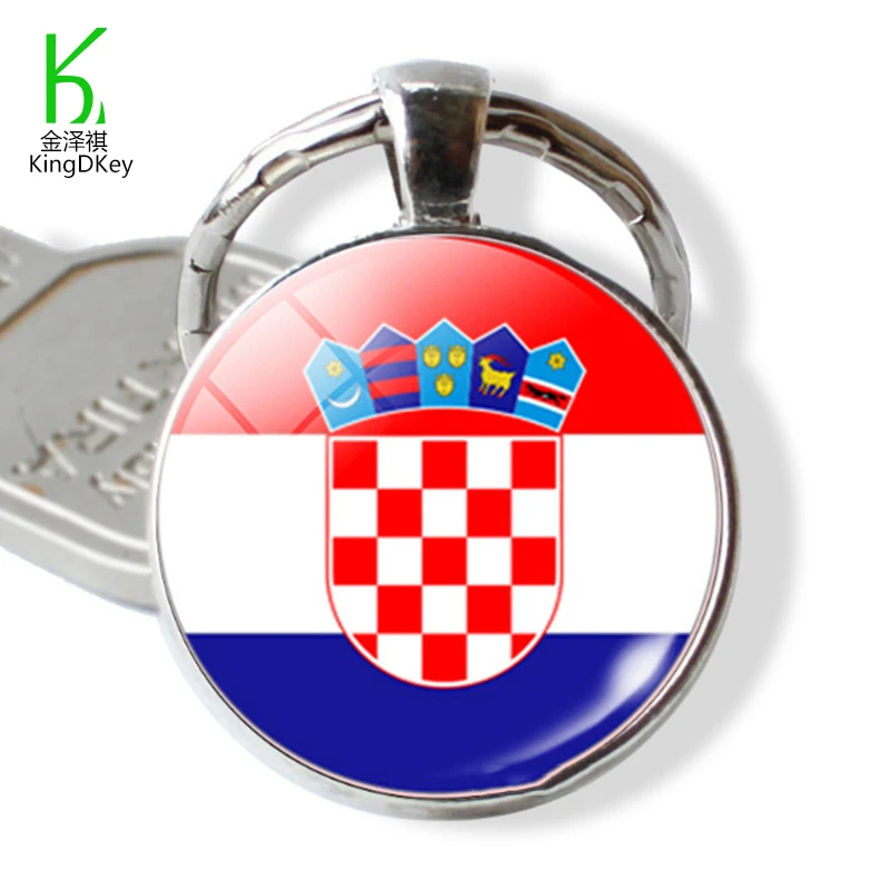 High Quality Keyfob Lithuania Croatia Luxembourg Moldova Liechtenstein Belarus National Flag Keychain