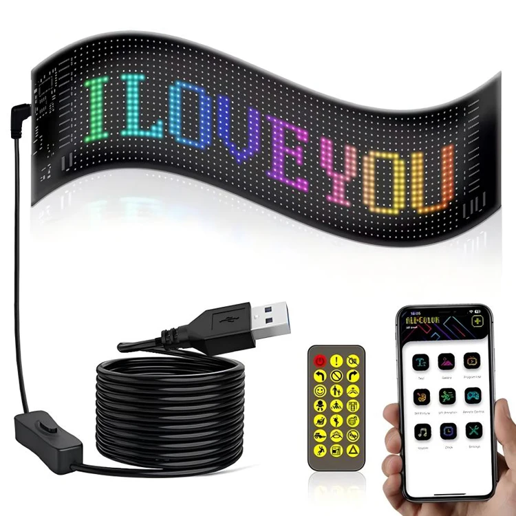 Светодиодная панель с USB-разъемом гибким светодиодным дисплеем 5 В 12 24