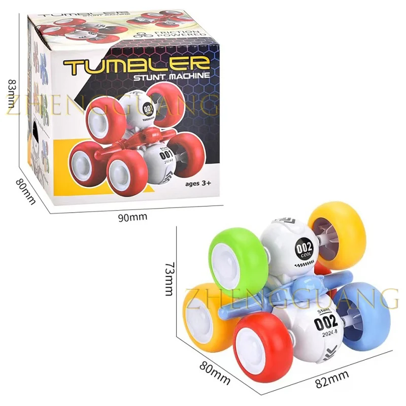 Zhengguang Toys 2024 New model Friction Car Mini Stunt Car Toy 360 Degrees Rotating Climbing Vehicle Toy For Boy
