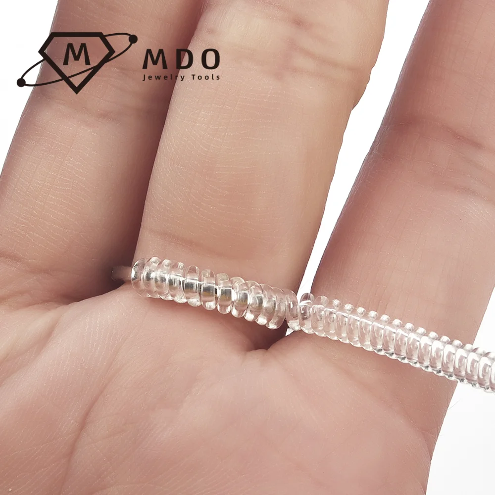 Various Durable Using Jewelry Tools Ring Size Regulator Spiral Invisible Ring Sizer Adjuster for Loose Ring Size Adjusting