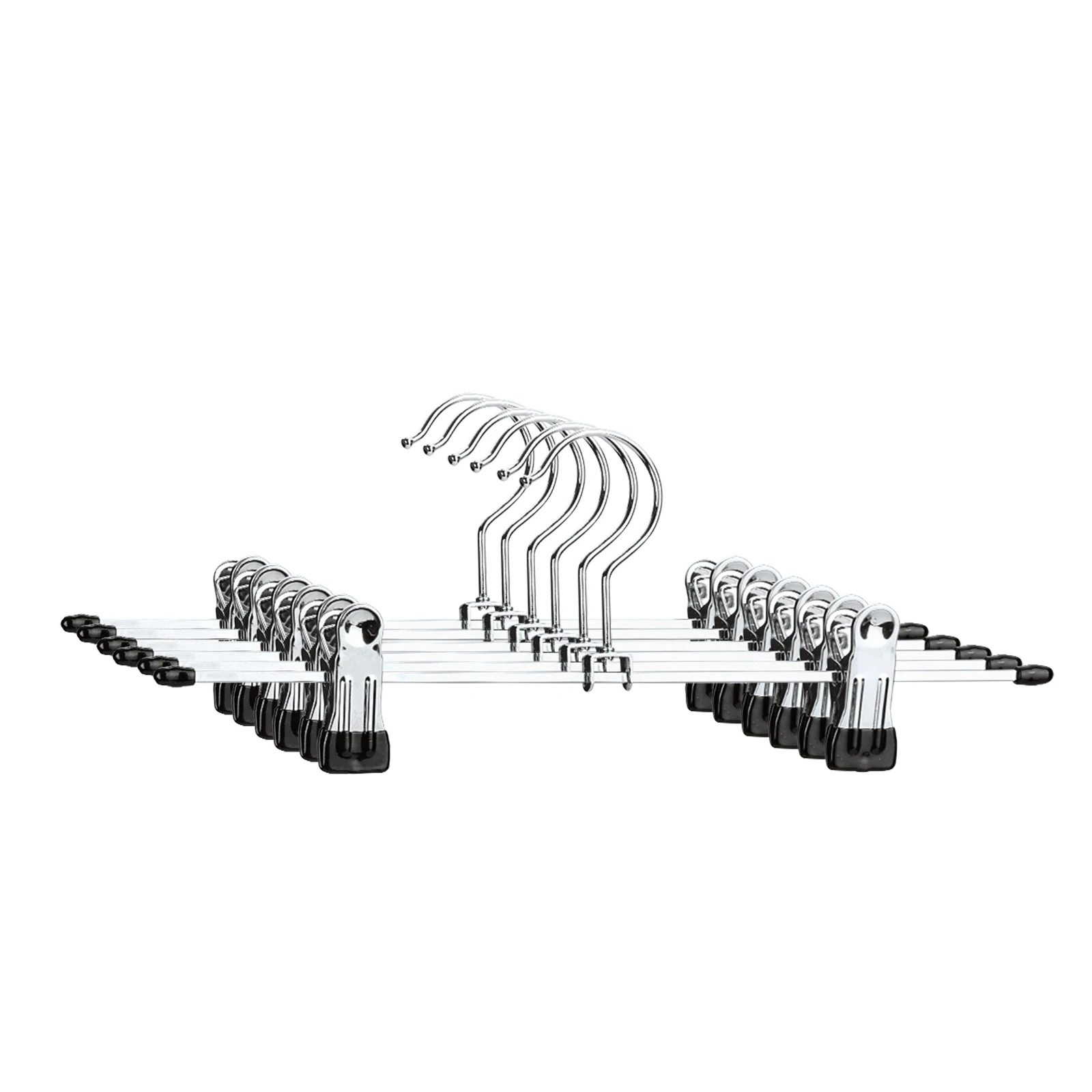 Заводской производитель, Регулируемый Твердый металлический зажим, тканевая вешалка для брюк с зажимами