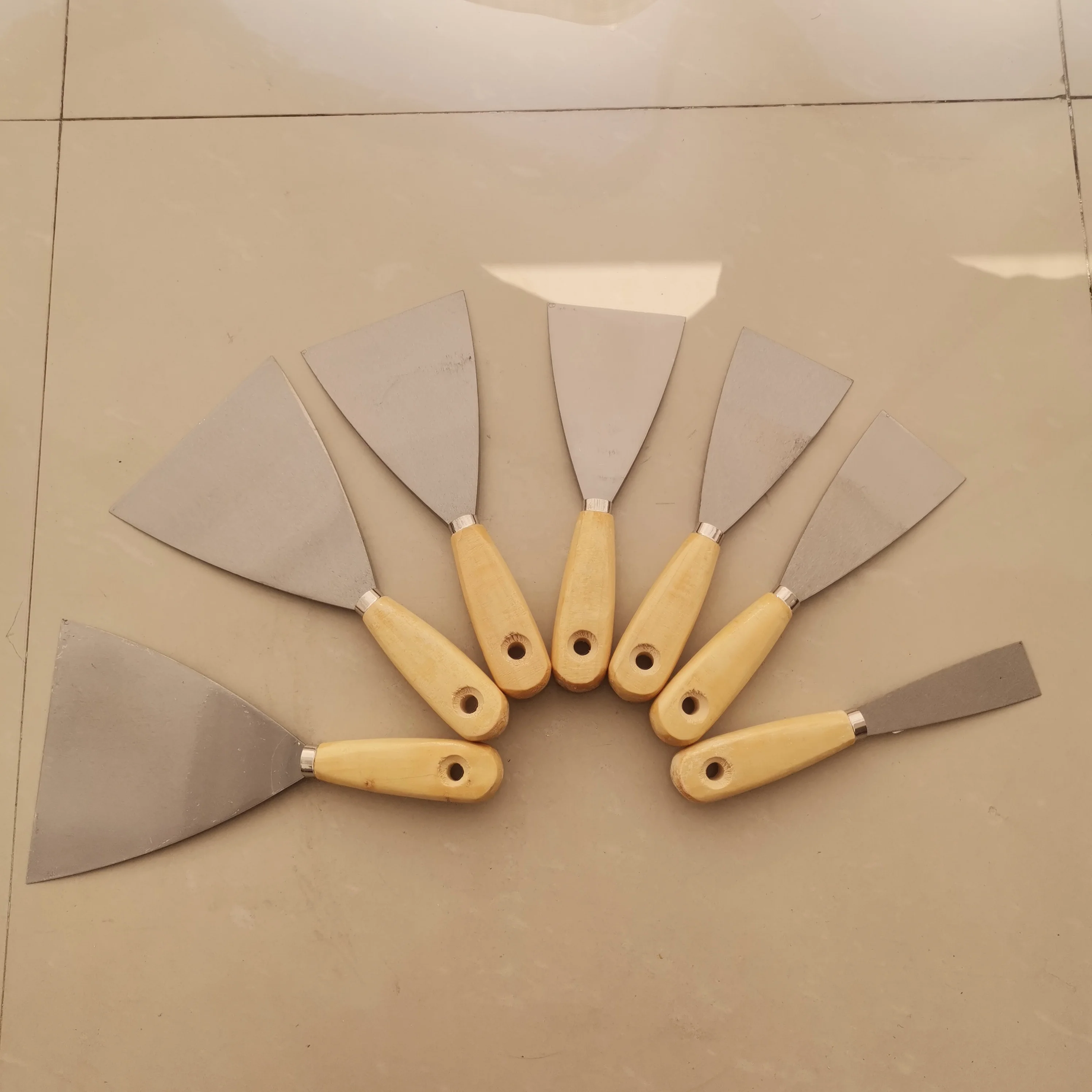 120MM Common Poplar Handle Putty Knife Plastering Knife Spatula Plasterboard