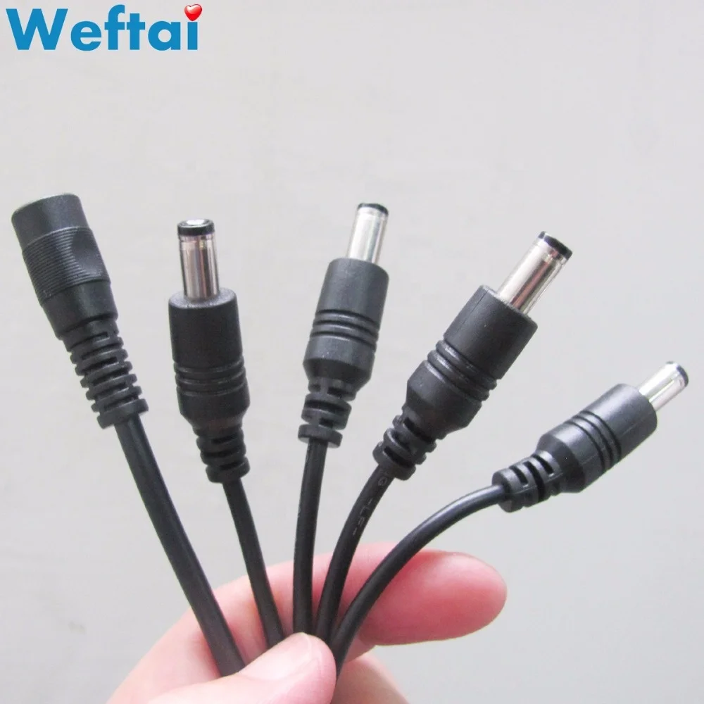 classic High Quality 5.5 x 2.1 Black Male Connector Dc 24v Power Cable