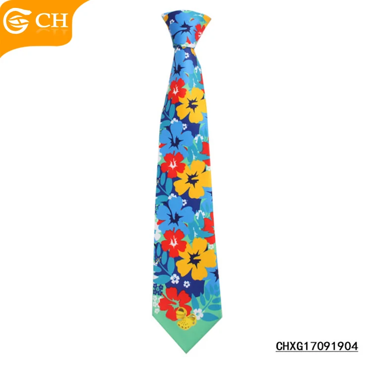Wholesale Factory Personalized Men Neck Tie High Quality Digital Printing Fabric Tie Fancy Printed Polyester Floral Ties
