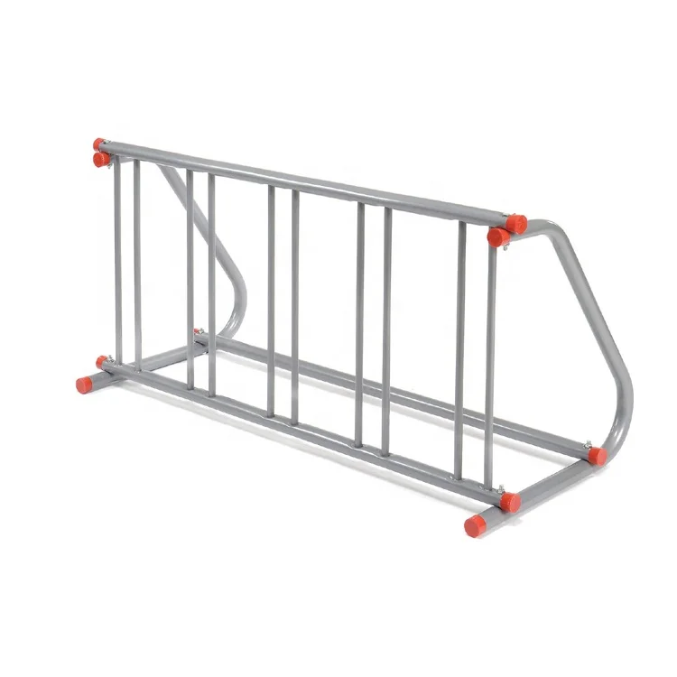 Single Sided Grid Bike Rack Steel Bike Rack Stand 5 Bike Storage Parking Rack