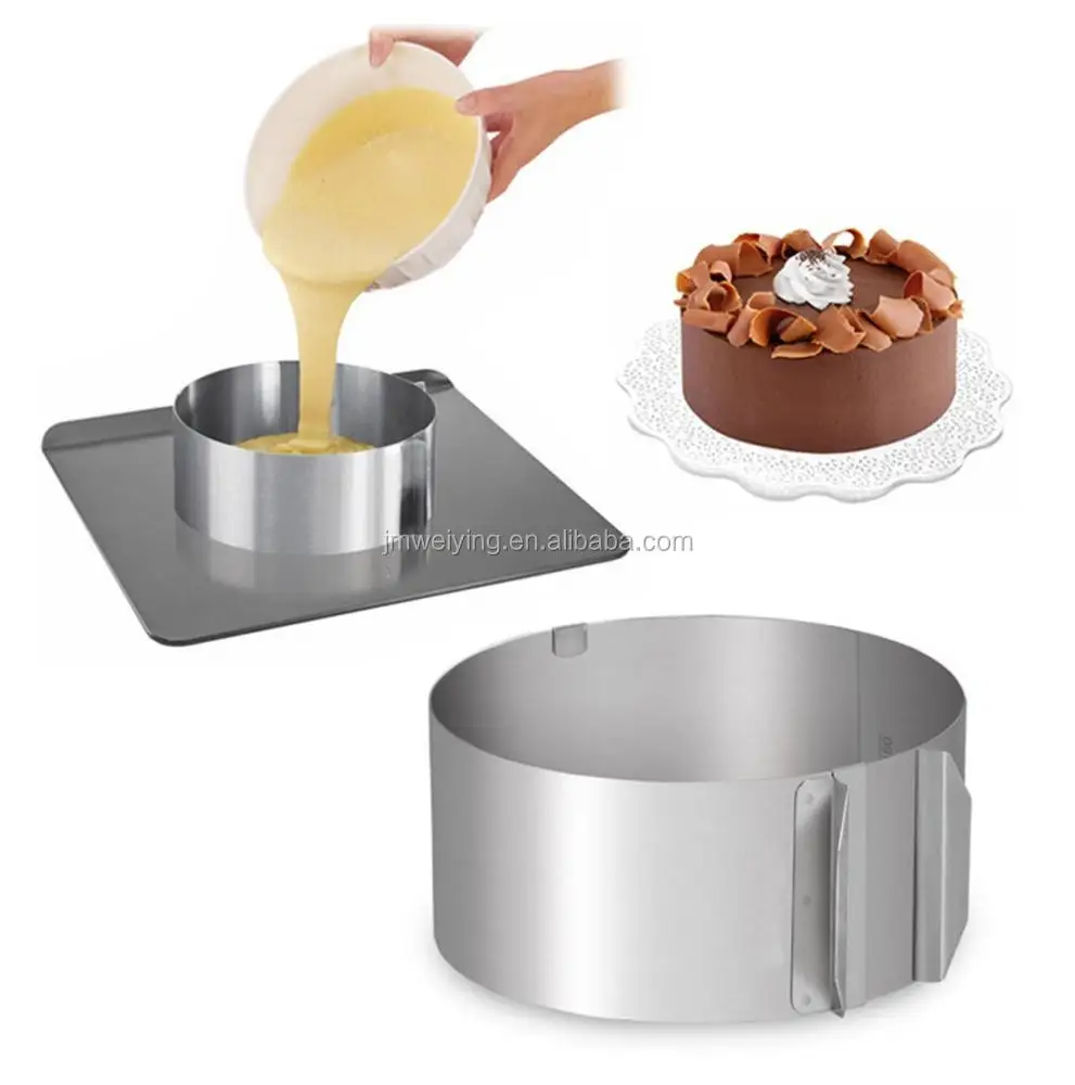Newest Design Convenient Kitchen Metal Cake Baking Tools Adjustable Size Cake Ring Molds