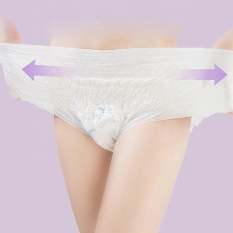 Super Brand Disposable Adult Diaper Soft Super Absorbent ISO Menstrual Pants for Travel or Business XXL Size for Ladies Girls