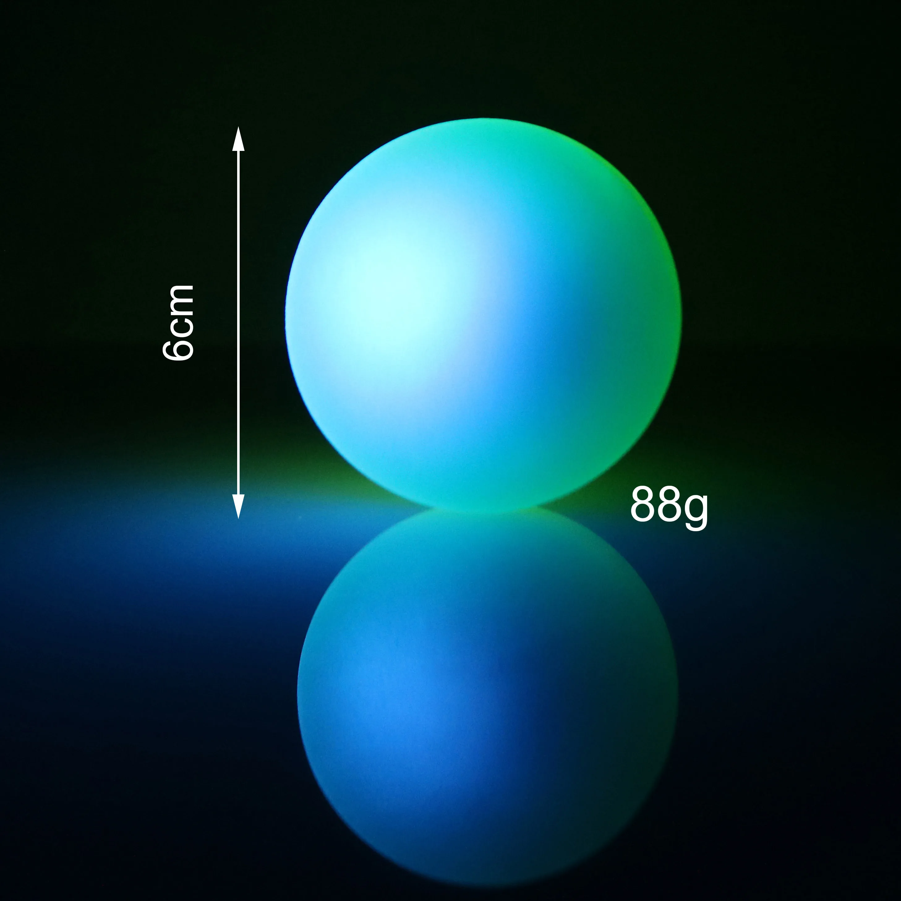 Toy supplier light up flashing bouncing ball 45mm flashing bounce ball