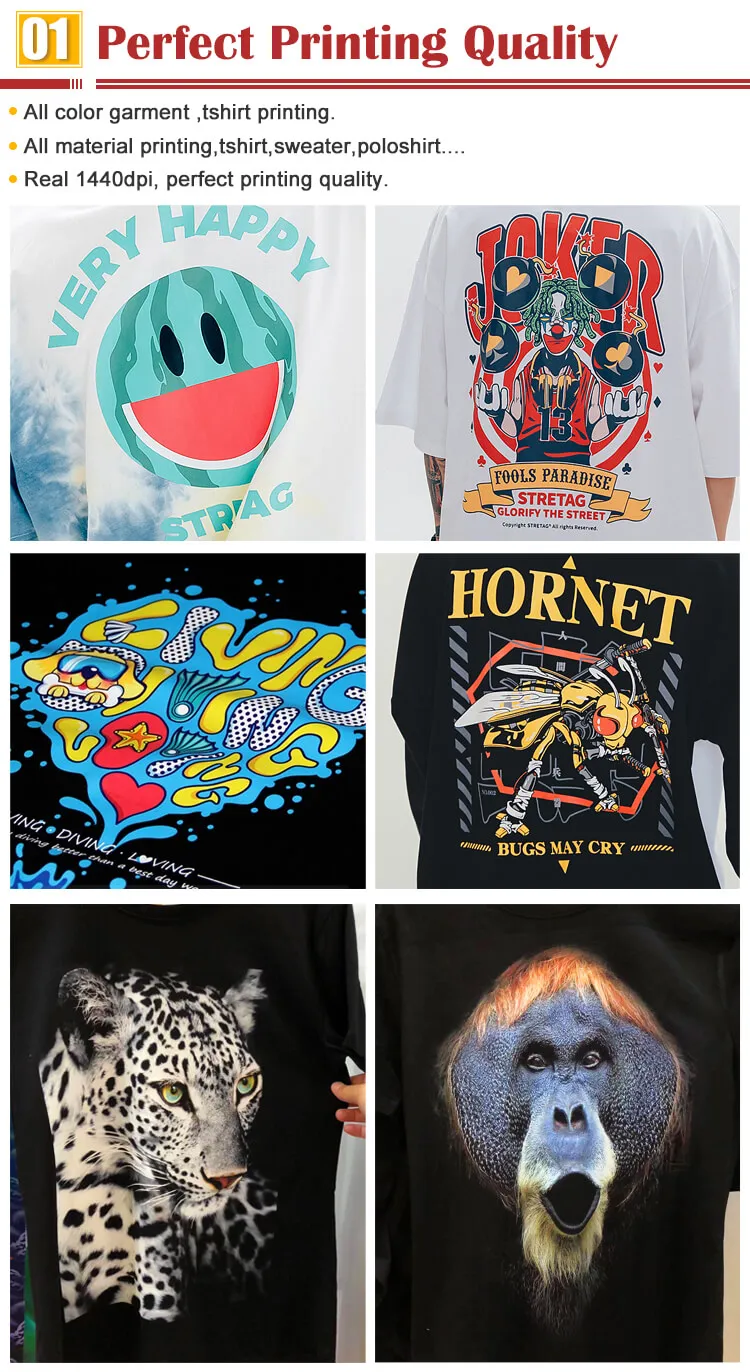 Funsun New Offset Printing Transfer Technology DTF Printer PET Film DTF Printer DTF Powder Machine with Double 4720 Printhead