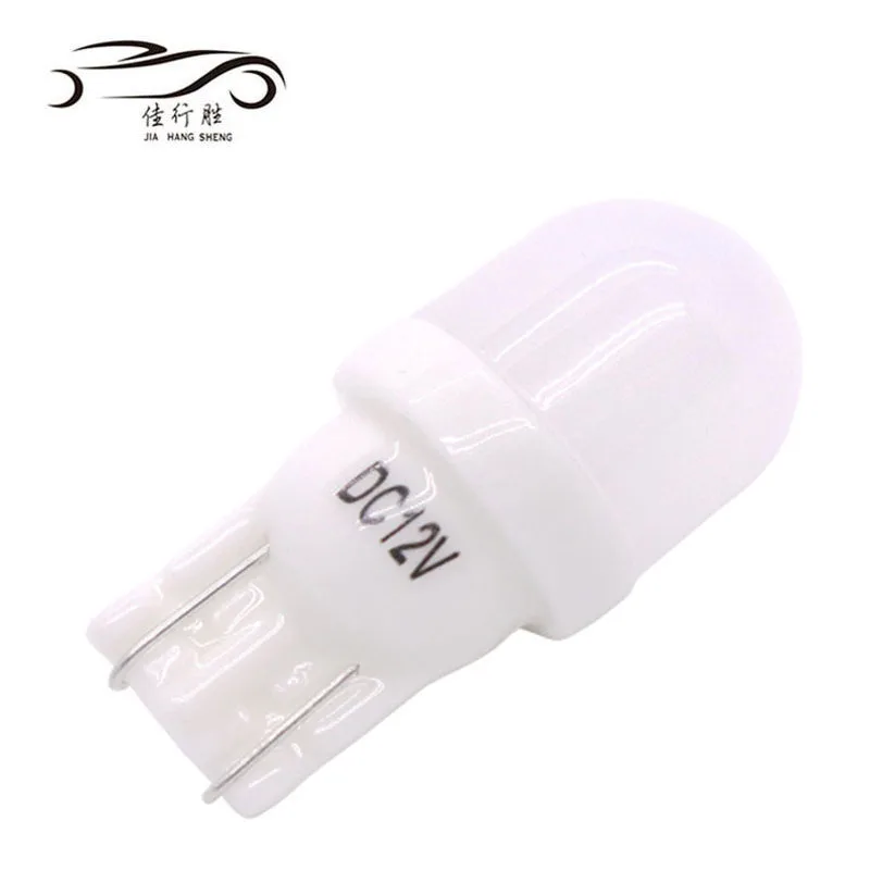 1W T10 W5W Ceramic 2 smd 5630 5730 2SMD LED Lens car Light 194 168 lights Bulb 6 colors dc 12V mini driving light