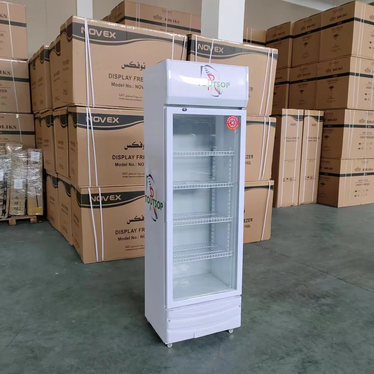 Vertical Drink Coolers Factory Price Single Glass Door Coca Cola Upright Cooler Beverage Refrigerator