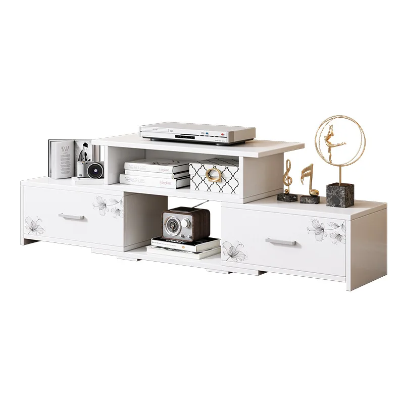 New Luxury Modern Home TV Cabinet Scandinavian TV Cabinet Tea Table Set Wooden Living Room TV Cabinet