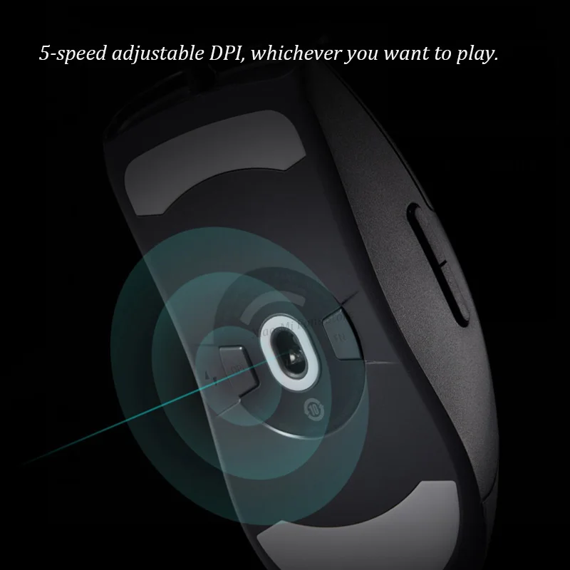 Xiaomi Mi Gaming Mouse Lite with Rgb Light 220 ips 400 to 6200 dpi Five Gears Adjusted 80 Million Hits TTC micro Move