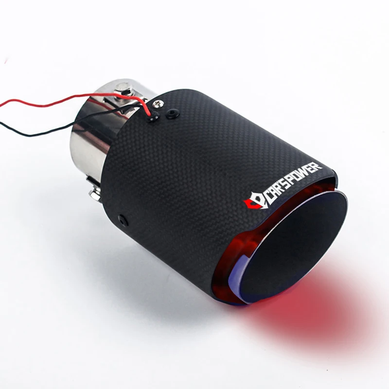 Заводская цена, автомобильная выхлопная труба с красными синими светодиодами, модификация автомобильного глушителя