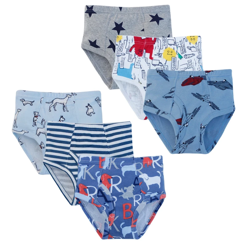 
custom cute kids underwear cotton little children models baby teen boys briefs 