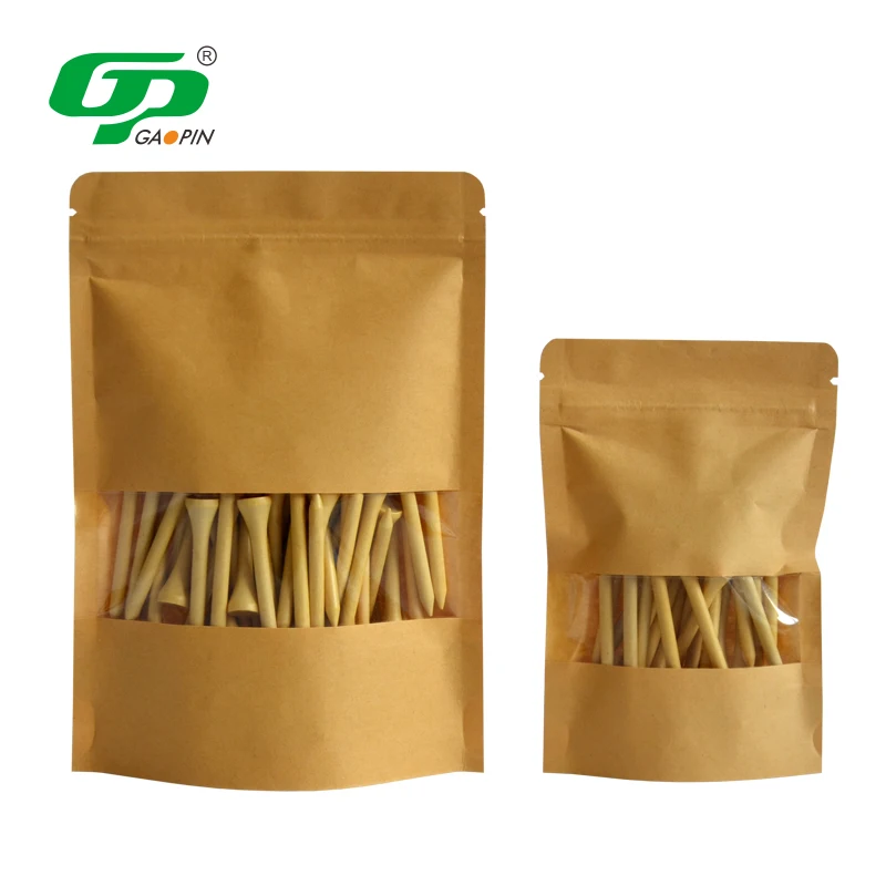 Hot Selling Friendly Biodegradable Material Factory OEM Wholesale Printed Bamboo Wood Golf Tees with Custom Package Paper Box