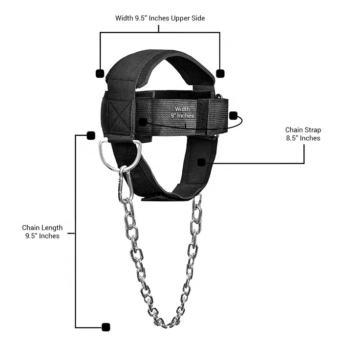 Neck Harness for Weight Training - Ultra Durable and Comfy Neck Exerciser for The Ultimate Neck Workout