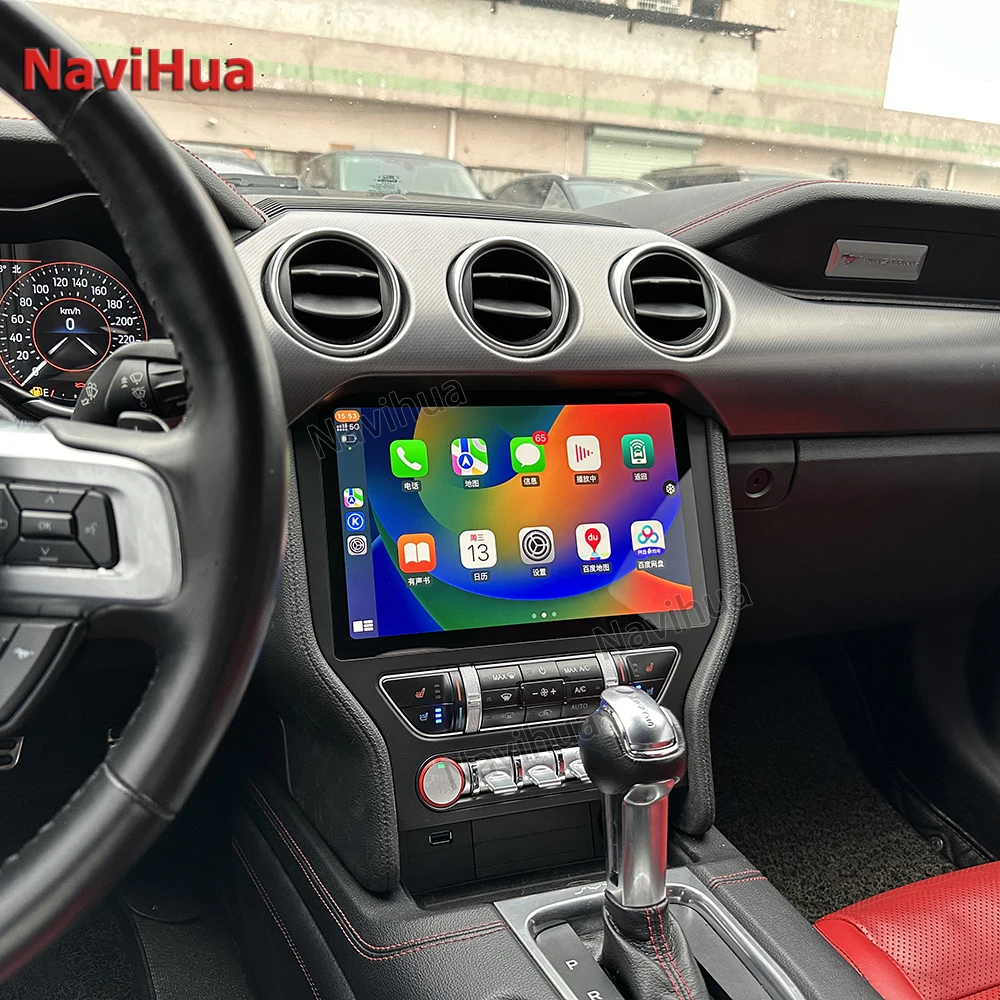 Новый обновленный большой сенсорный экран NaviHua на Android 12 11 5 дюймов автомобильное радио стерео видео мультимедиа для Ford Mustang 2014 2015 2016 2018