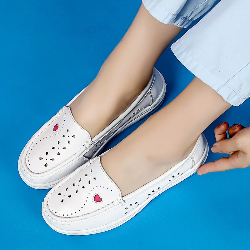 Летняя обувь для медсестер комфортная дышащая рабочая обувь Нескользящая обувь