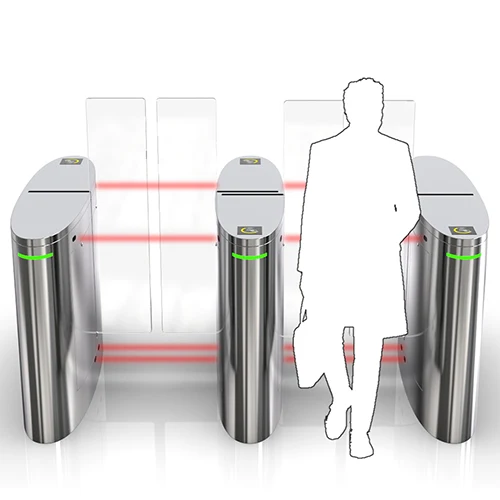 Automatic Security Sliding Turnstile Barrier Gate Two-way Access Control System For Gym