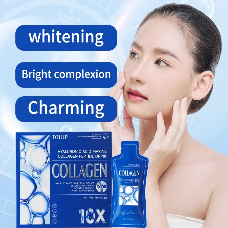 OEM collagen drink collagen liquid sachet drinks Hyaluronic Acid drinks for skin marine collagen