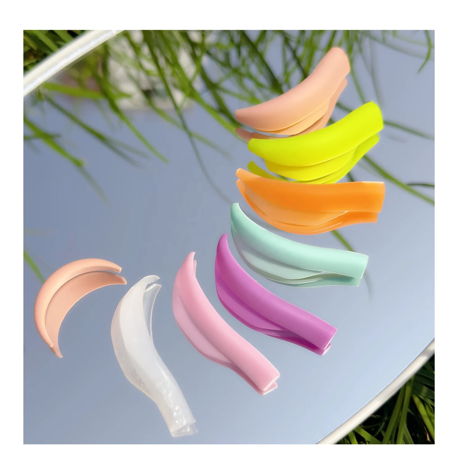 Lash Lift Shield Self Sticky on Eye Mix 8 size Katya Viong Eyelash Lifting Pad Soft Perm Rods Perming lashes LU Curl Roller Pads