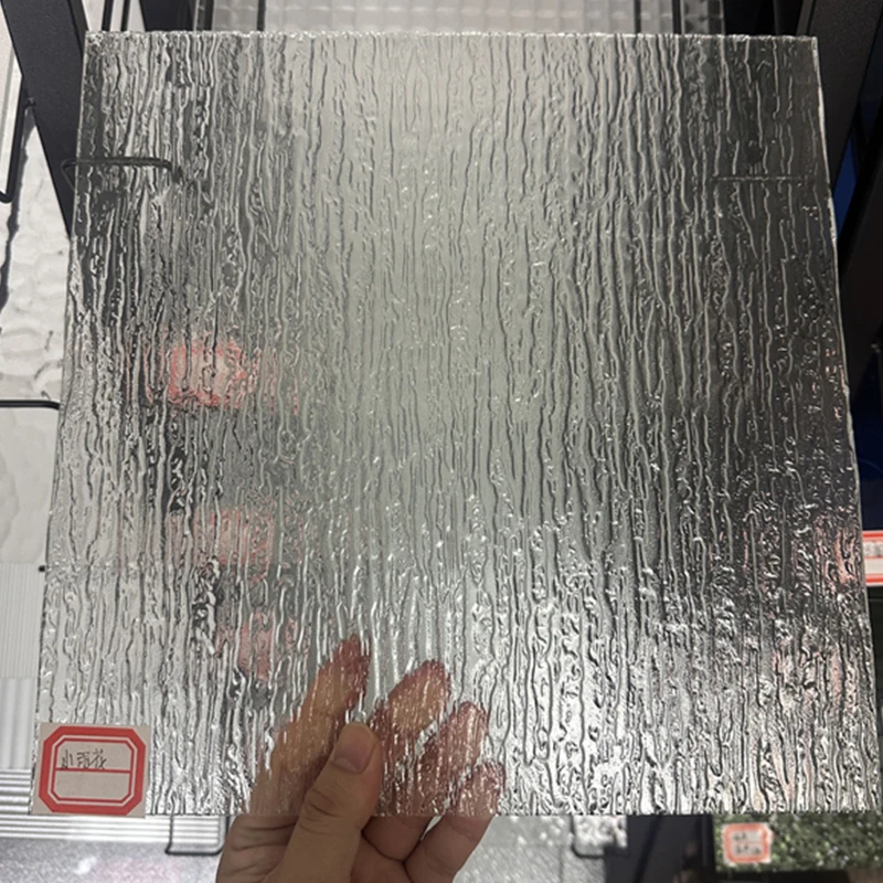 Custom 5mm-10mm Stained Glass Sheet / Clear Pattern Glass For Home Decor