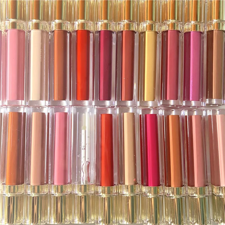 Nude Glossy Lipgloss Customized Red Matte Liquid Lipstick Long Lasting Waterproof No Logo Lipgloss Vegan High Quality