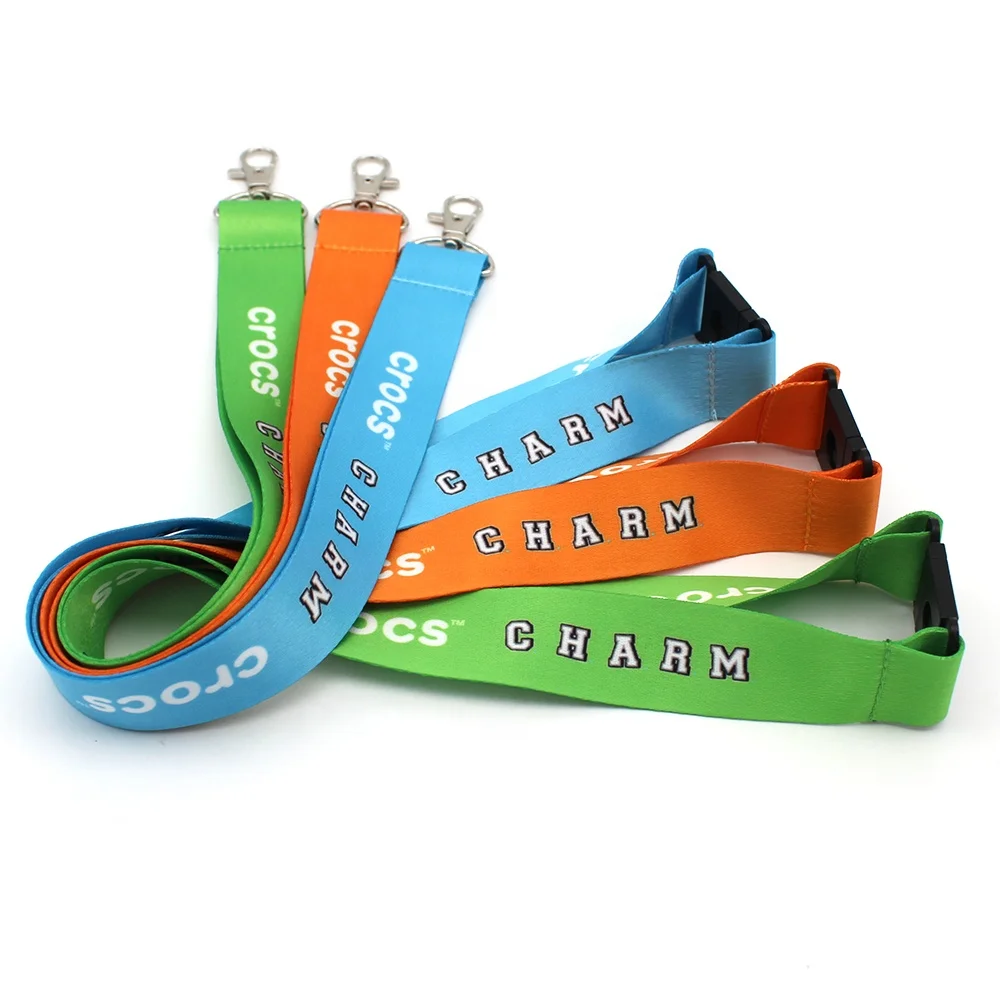 Sublimated printing wholesale id card badge holder google polyester lanyards with logo custom