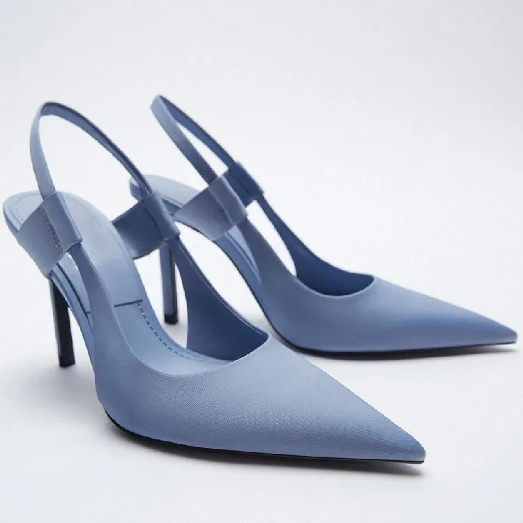 2022 Factory new trendy Microfiber pumps high heels shoes for women