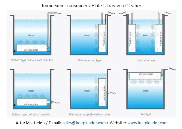 Immersion Transducers Plate Ultrasonic Cleaner