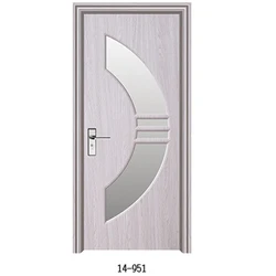 Free Spare Parts Morden Design Internal Shower Bathroom Hdf Interior Glass Pvc Wooden Door With Frames