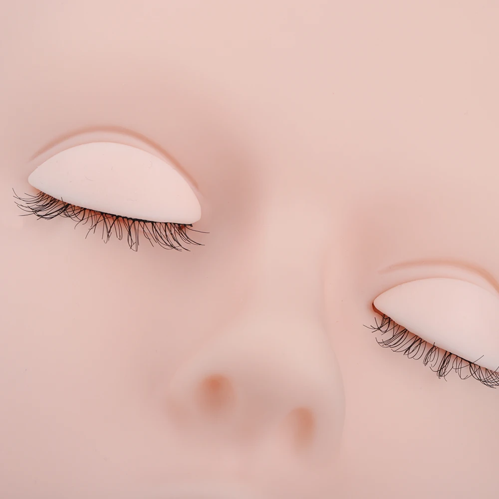 Wholesale Eyelash Practice Mannequin Head Soft Silicone Eyelash Extension Training Mannequin Head With Eyelids