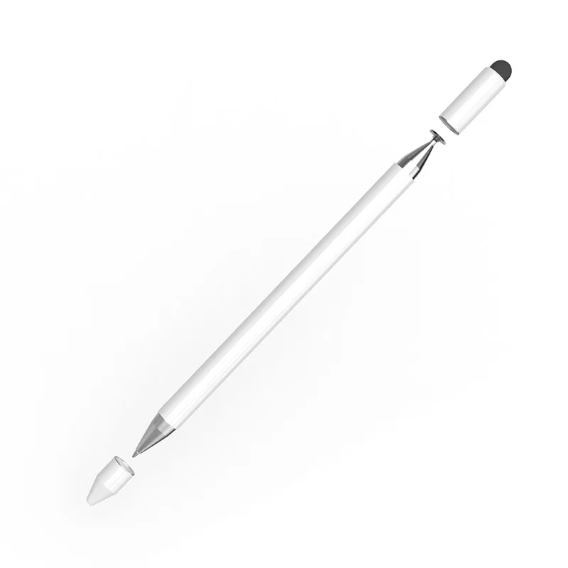 Whole sell  3 in 1 touch screen stylus pen with  Multi functional Handwriting Fine Point Touch Screen Metal Capacitive Stylus