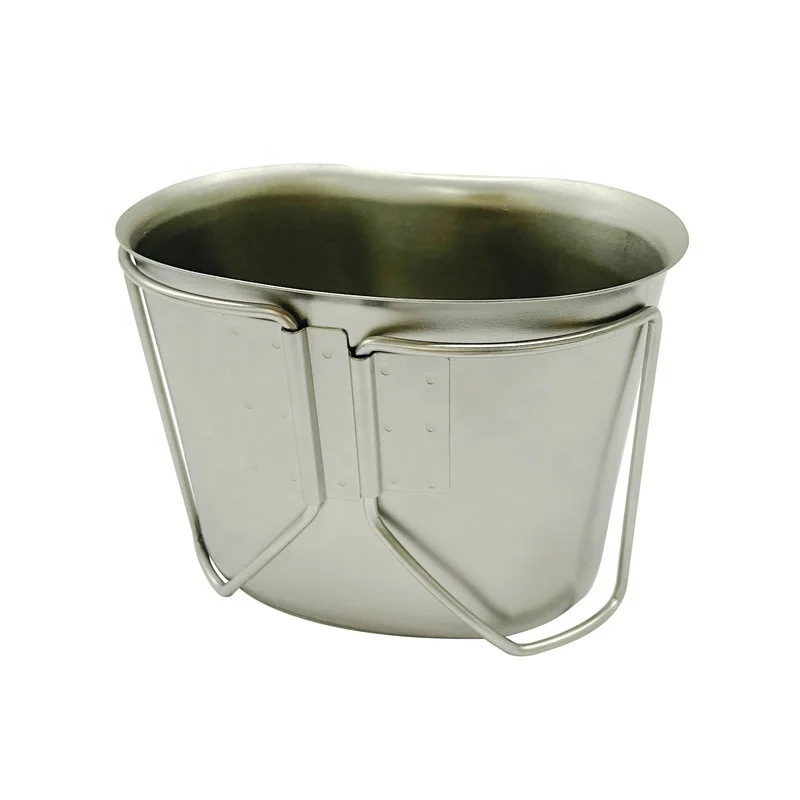 
military canteen accessories 600ml army beaker camping cup stainless steel mugs 