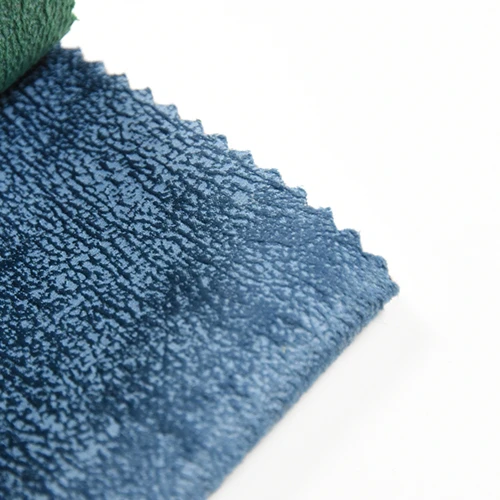 Active demand tape embossed holland velvet polyester sofa fabric for home textile