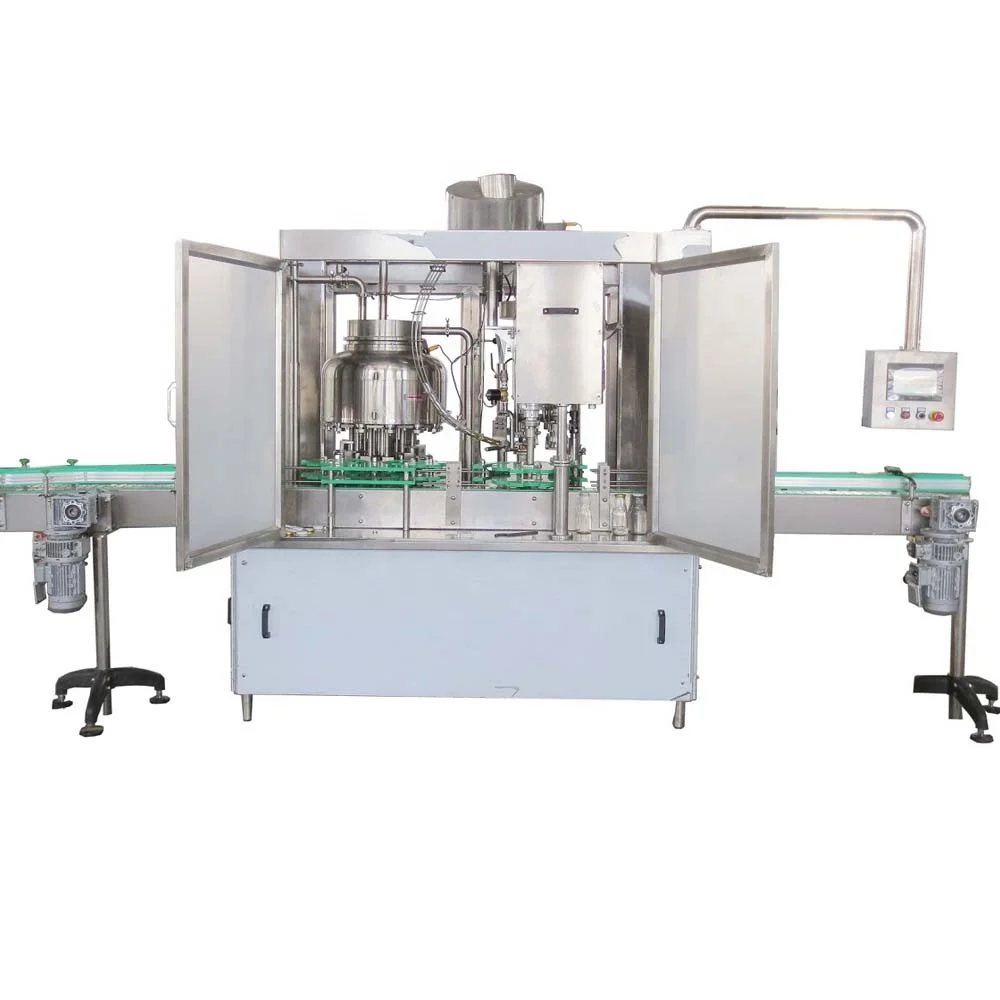 High quality small speed two in one automatic glass bottle juice filling machine alibaba on sale