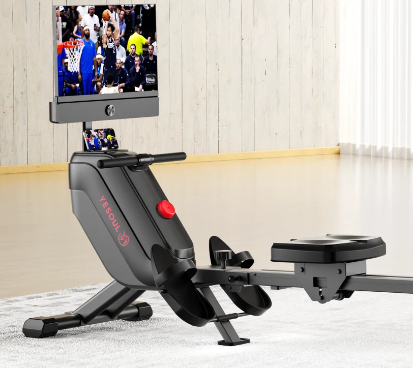 Rowing Machine Yesoul Zwift Kinomap App Compatible, Magnetic Rower Machine for Home,  100 Levels of Quiet Resistance