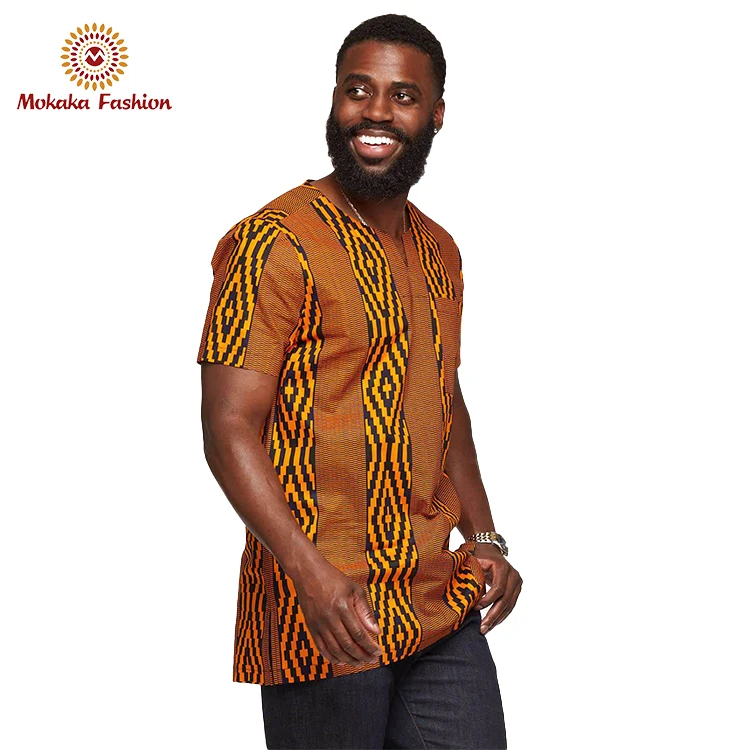Мужская рубашка dashiki bazin для африканских мужчин