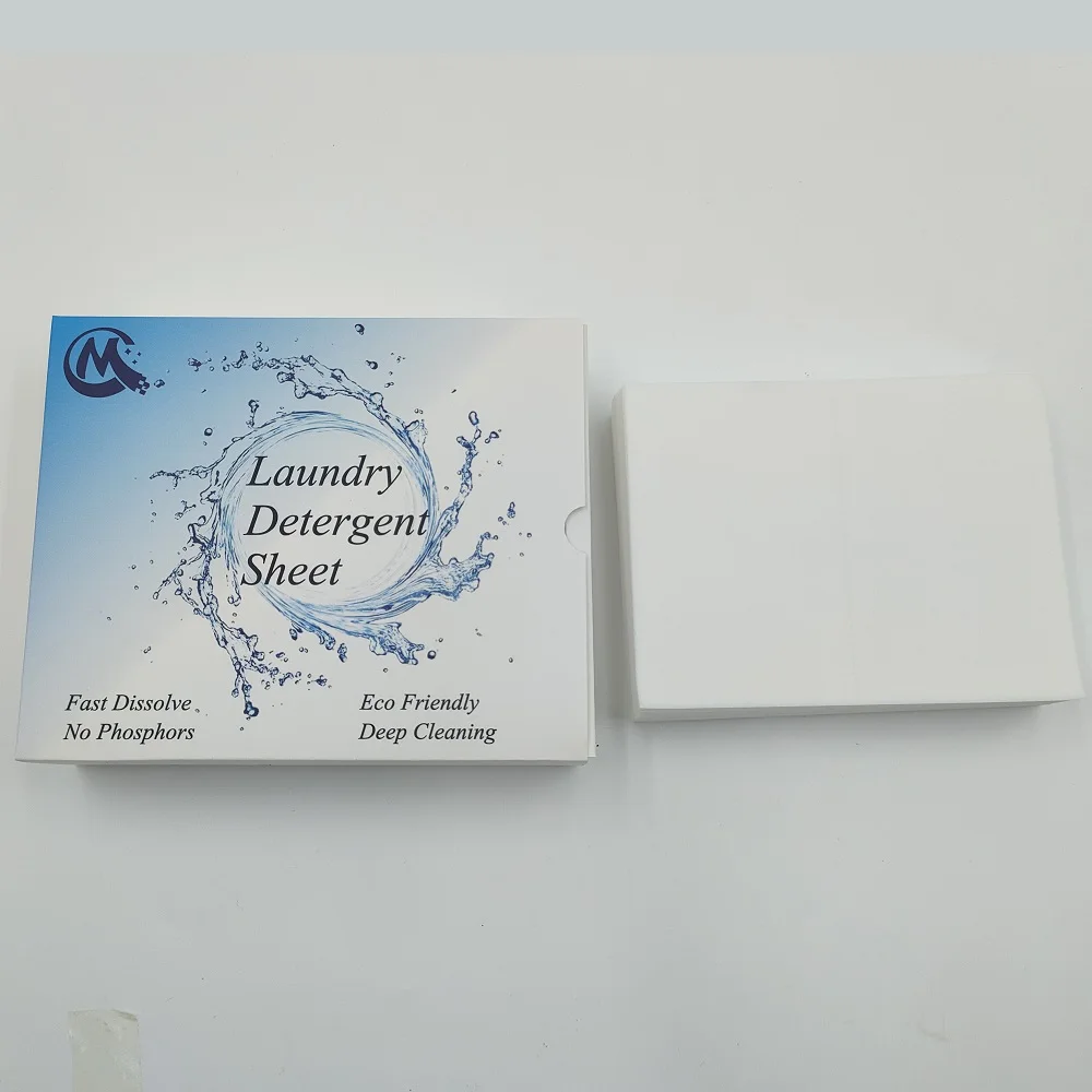 Pure Plant Laundry Detergent Strips Strong Deep Cleaning Baby Cloth Underwear Baby Laundry Detergent Paper Sheets