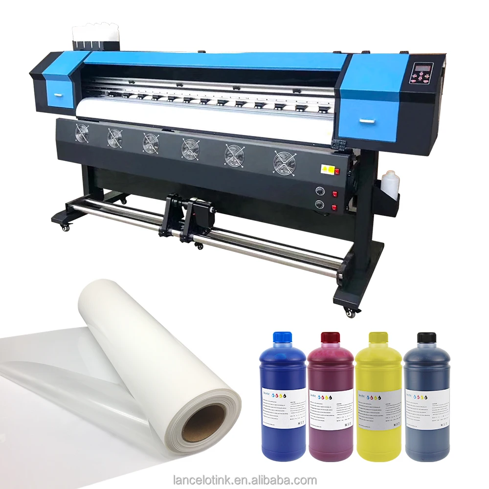 large format eco solvent printer with 1.8m format  high quality eco solvent inkjet printer xp600 eco solvent printer