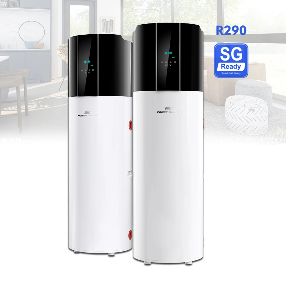 Power World air to water heat pump r290 monobloc hot tub heat pump buffer tank for heat pump