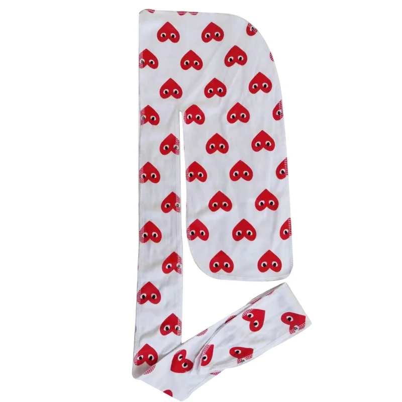 
Hot sale Shopping using cool split color durag custom designer printing durag 